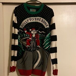 Ugly Christmas Sweater Men's Crewneck - Black, Red, Green